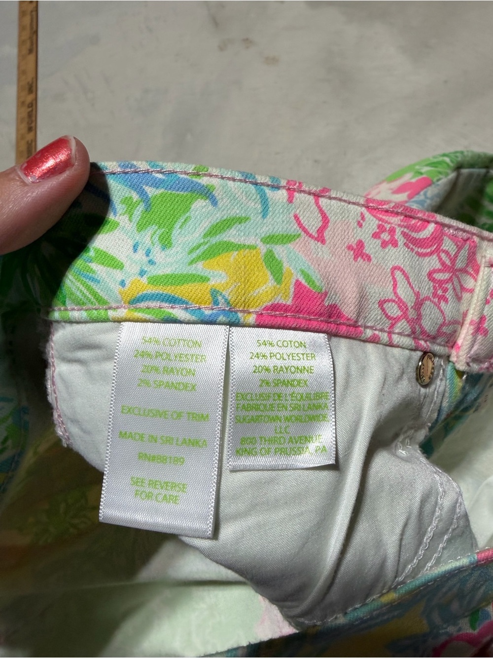 Lilly Pulitzer south ocean Floral Multicolor Skinny Jeans 6 - Picture 5 of 7